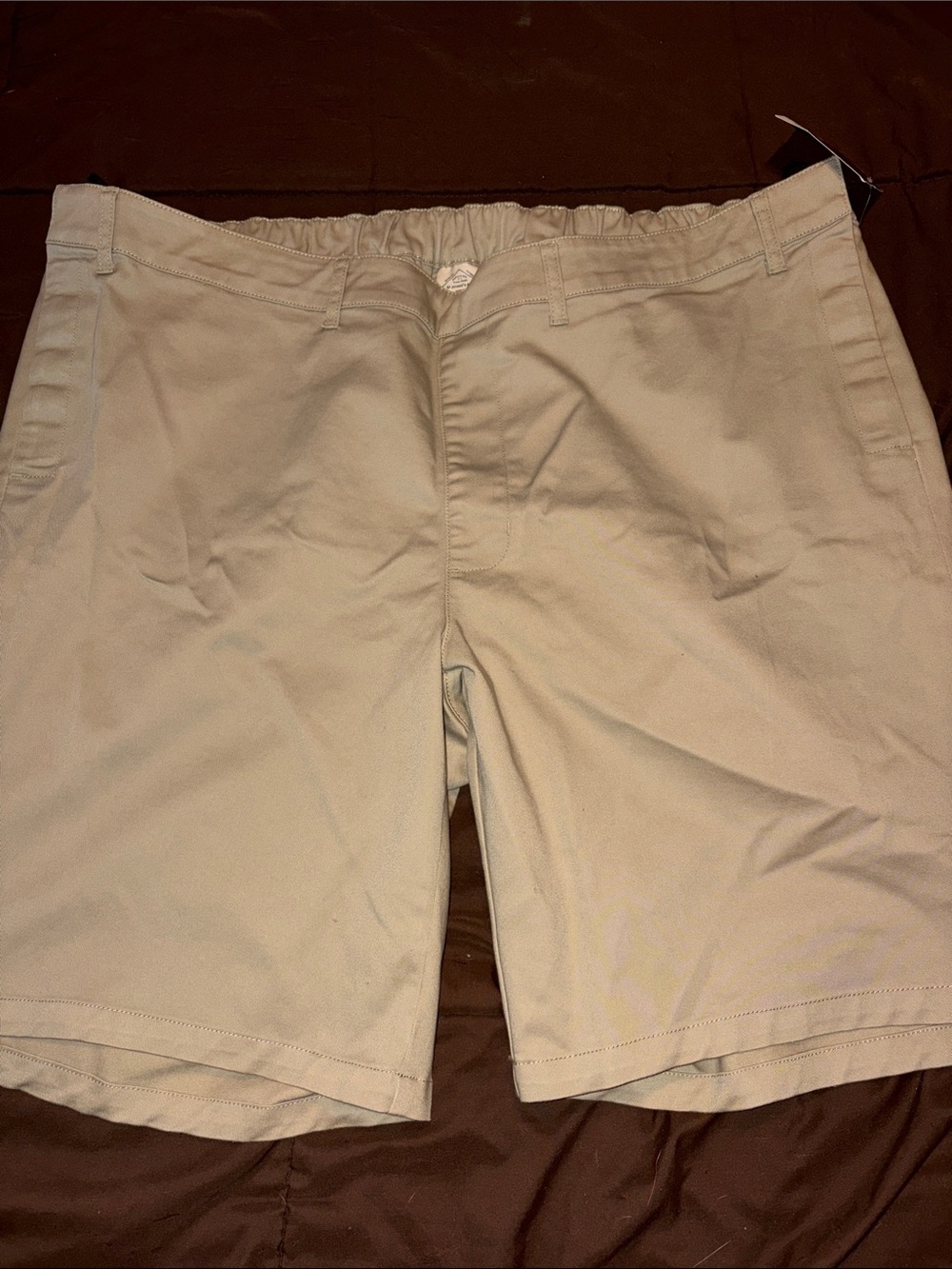 St. John's Bay Men's size 50 shorts Flat Front Khaki-Tan